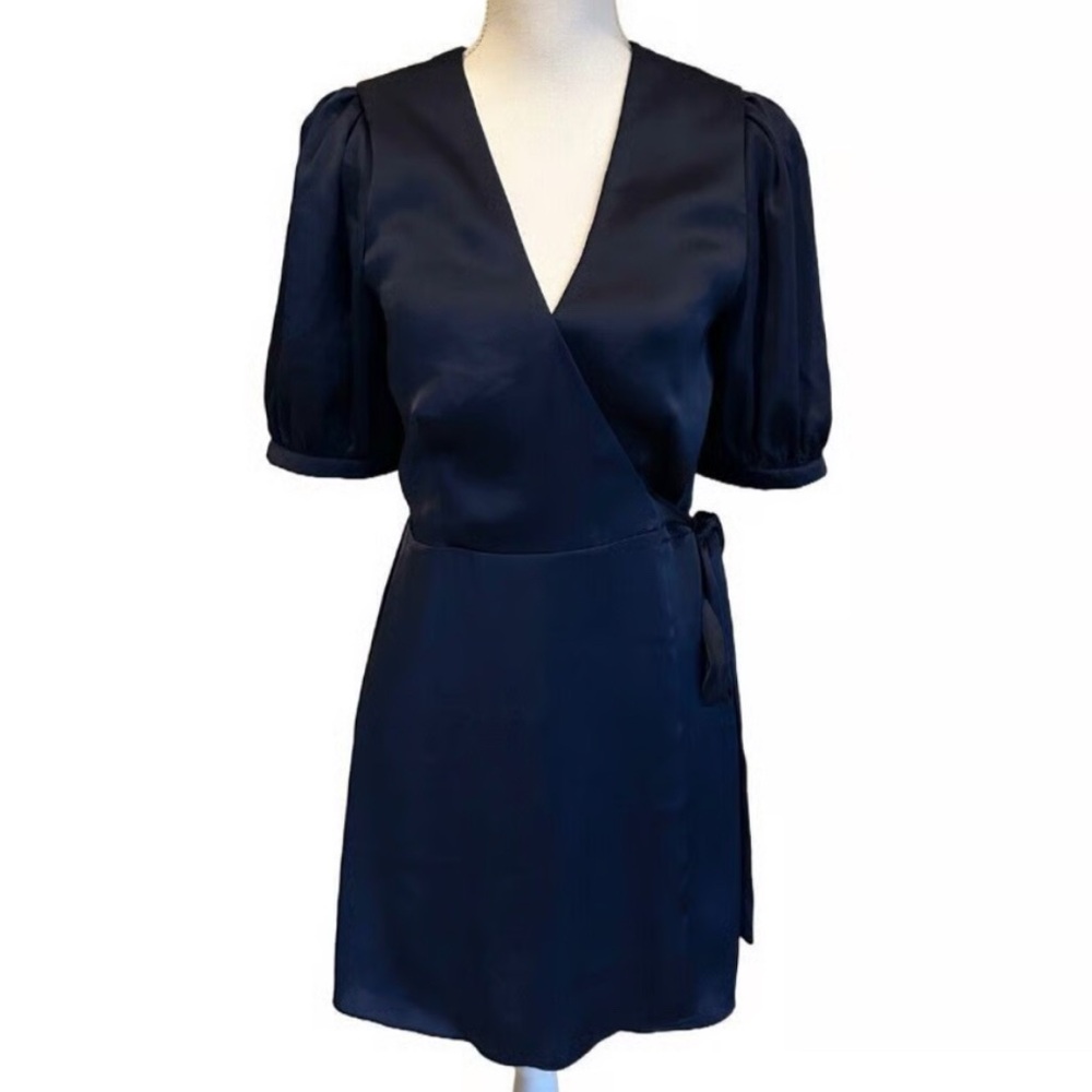 Wilfred Midnight Blue Lune Wrap Dress